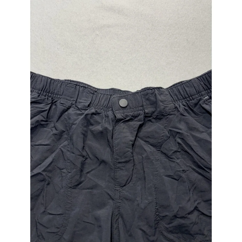 Columbia Swim Trunks Mens Small Black Elastic Waist Lined Pockets Lightweight